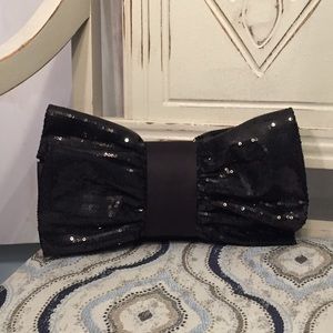 Sequins Bow Evening Clutch